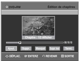 SAMSUNG DVD-VR335 - Ajouter un chapitre - 1
