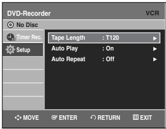 SAMSUNG DVD-VR335 - VCR Setting - 4