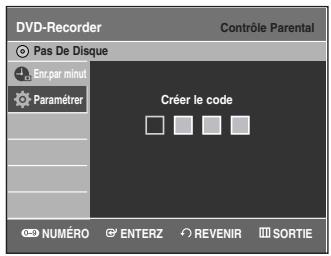 SAMSUNG DVD-VR335 - Configuration de la fonction Contrôle Parental - 2