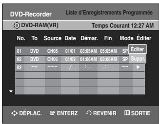 SAMSUNG DVD-VR335 - Appuyez sur MENU. - 3