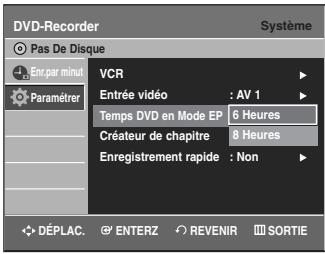 SAMSUNG DVD-VR335 - Temps DVD en mode EP - 2