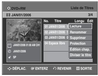 SAMSUNG DVD-VR335 - Fonction espace libre - 3