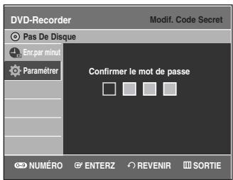 SAMSUNG DVD-VR335 - Modification du code secret - 3