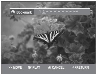 SAMSUNG DVD-VR335 - Press the  buttons to select a bookmarked scene. - 1