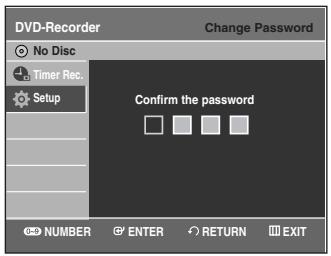 SAMSUNG DVD-VR335 - About the Change Password - 3