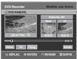 SAMSUNG DVD-VR335 - Modification (remplacement) d'une scène - 4