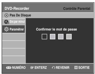 SAMSUNG DVD-VR335 - Configuration de la fonction Contrôle Parental - 3