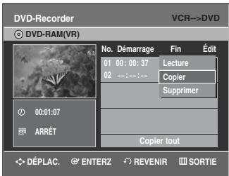 SAMSUNG DVD-VR335 - Copie du magnétoscope au DVD - 5