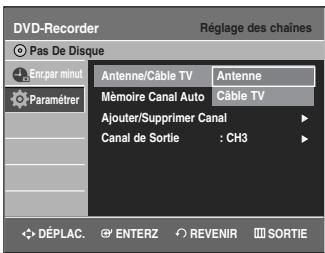 SAMSUNG DVD-VR335 - Réglage des chaînes - 4