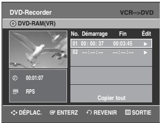 SAMSUNG DVD-VR335 - Copie du magnétoscope au DVD - 6