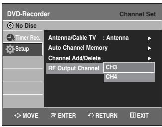 SAMSUNG DVD-VR335 - RF Output Channel - 2