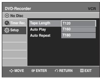 SAMSUNG DVD-VR335 - Tape Length - 1