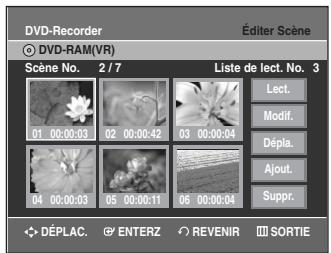 SAMSUNG DVD-VR335 - Modification (remplacement) d'une scène - 5
