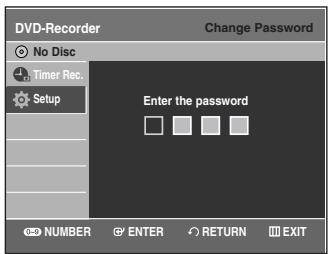 SAMSUNG DVD-VR335 - About the Change Password - 2