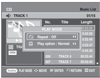 SAMSUNG DVD-VR335 - Repeat Playback of an Audio/MP3 Disc - 3