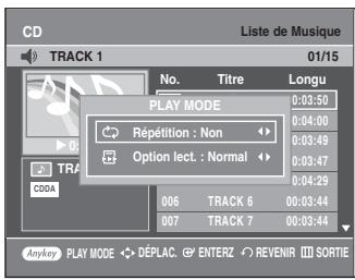 SAMSUNG DVD-VR335 - Lecture en boucle d'un disque audio MP3 - 3