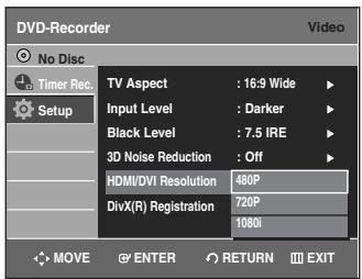 SAMSUNG DVD-VR335 - HDMI/DVI Resolution - 1