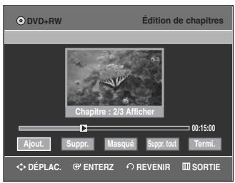 SAMSUNG DVD-VR335 - Suppression d'un chapitre - 2