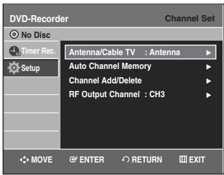 SAMSUNG DVD-VR335 - Channel Add/Delete - 1