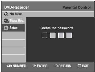 SAMSUNG DVD-VR335 - Setting Up the Parental Control - 2