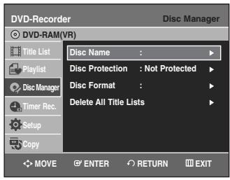 SAMSUNG DVD-VR335 - Formatting a Disc - 5