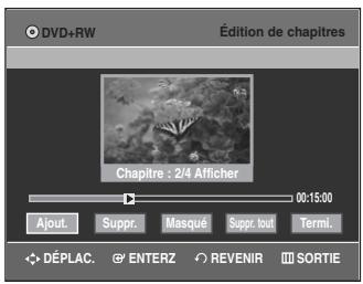 SAMSUNG DVD-VR335 - Suppression d'un chapitre - 1