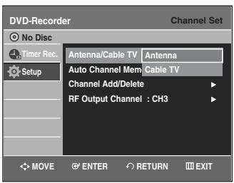 SAMSUNG DVD-VR335 - Channel Set - 4