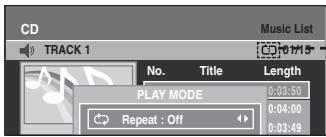 SAMSUNG DVD-VR335 - Repeat Playback of an Audio/MP3 Disc - 4