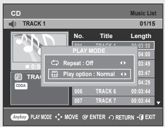 SAMSUNG DVD-VR355 - Repeat Playback of an Audio/MP3 Disc - 3