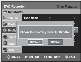 SAMSUNG DVD-VR355 - Follow these instructions to give a name to a disc. - 4