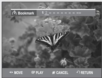SAMSUNG DVD-VR355 - Setting Bookmarks - 1