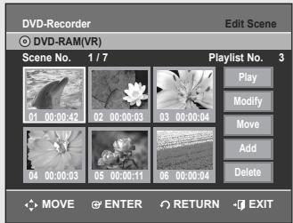 SAMSUNG DVD-VR355 - Playing a Selected Scene - 6