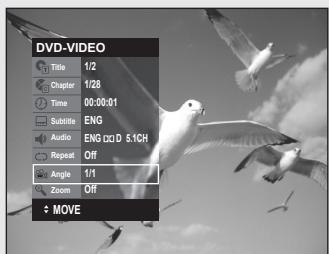 SAMSUNG DVD-VR355 - Changing the Camera Angle - 2