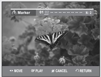 SAMSUNG DVD-VR355 - Using the Markers - 3