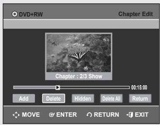 SAMSUNG DVD-VR355 - ◆ Edit Title List Screen Elements - 5