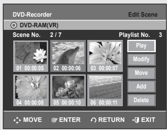 SAMSUNG DVD-VR355 - Playing a Selected Scene - 1