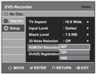 SAMSUNG DVD-VR355 - Adjusts the black level of the screen. - 2