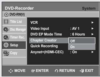 SAMSUNG DVD-VR355 - Automatic Chapter Creator - 1