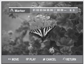 SAMSUNG DVD-VR355 - Clearing a Marker - 1