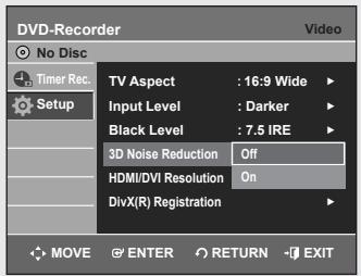SAMSUNG DVD-VR355 - Adjusts the black level of the screen. - 1