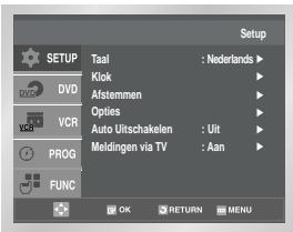 SAMSUNG SV-DVD55 - Datum enijd instellen - 1