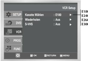 SAMSUNG SV-DVD55 - Videokassetttyp wahlen - 3