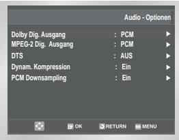 SAMSUNG SV-DVD55 - DVD Audio-Optionen einstellen - 2