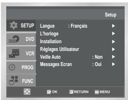 SAMSUNG SV-DVD55 - Réglez la date et l'heure - 1