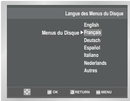 SAMSUNG SV-DVD55 - Choix de la langue du menu du disque - 2