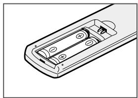 SAMSUNG SV-DVD55 - Insérez les piles dans la télécommande - 3