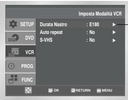 SAMSUNG SV-DVD55 - Selezione del tipo di videocassetta - 4