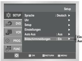 SAMSUNG SV-DVD55 - Bildschirmeldungen (OSD) ein-/ausblenden - 1