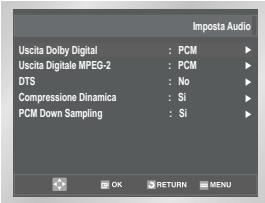 SAMSUNG SV-DVD55 - DVD Impostazione delle opzioni audio - 3
