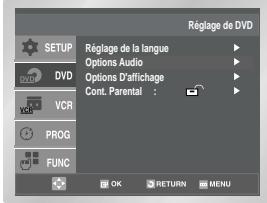 SAMSUNG SV-DVD55 - Configuration des options audio - 2